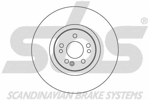 SBS 1815343356 Front brake disc ventilated 1815343356