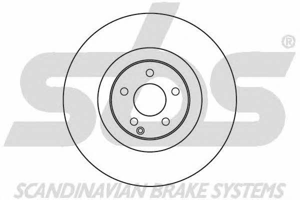 SBS 1815343366 Front brake disc ventilated 1815343366