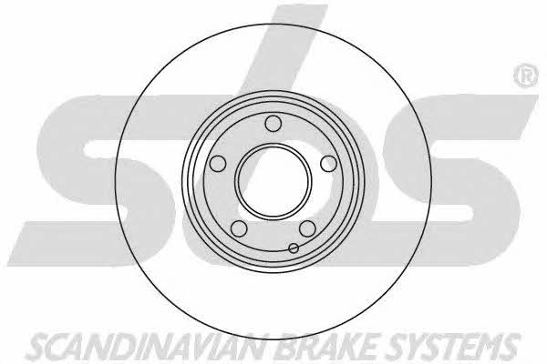 SBS 1815343386 Front brake disc ventilated 1815343386