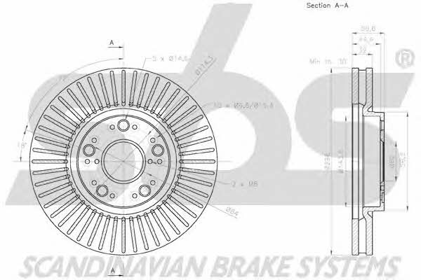 SBS 18152045166 Brake disc 18152045166