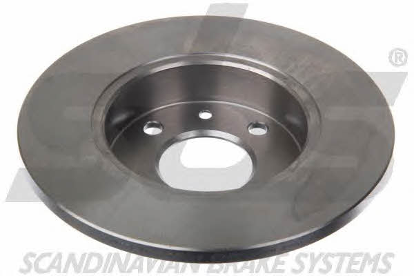 Unventilated front brake disc SBS 1815203908