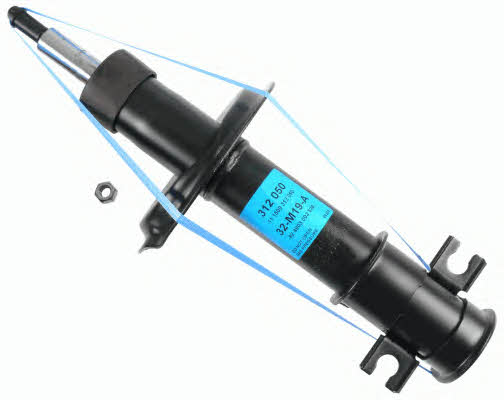 SACHS 312 050 Front oil and gas suspension shock absorber 312050