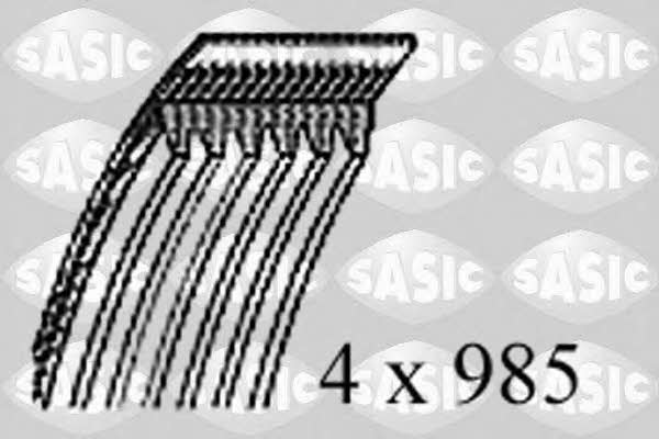 Sasic 1770022 V-ribbed belt 4PK985 1770022
