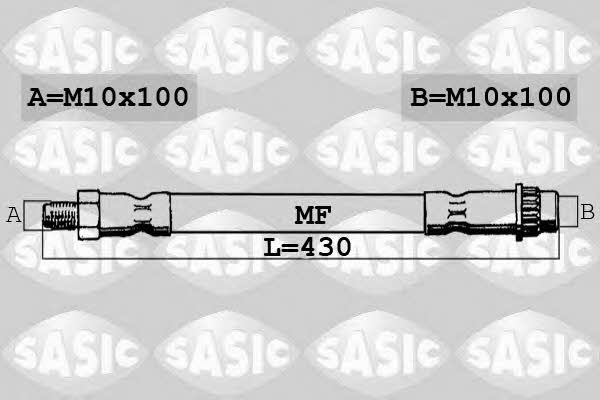 Sasic 6604006 Brake Hose 6604006