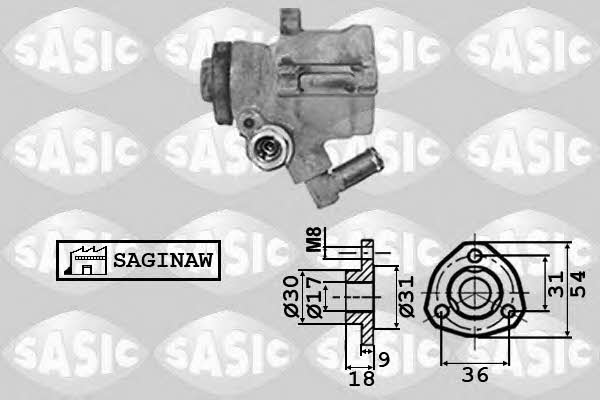 Sasic 7076008 Hydraulic Pump, steering system 7076008