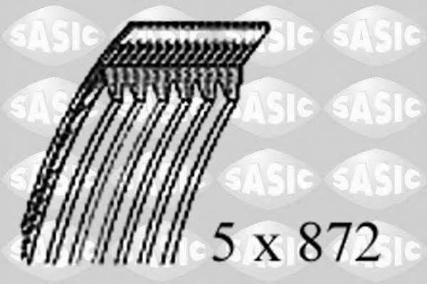 Sasic 1774027 V-ribbed belt 5PK872 1774027