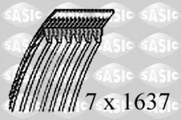 Sasic 1774059 V-ribbed belt 7PK1637 1774059
