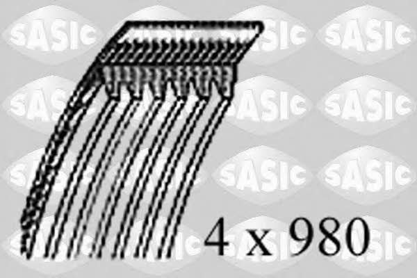 Sasic 1776022 V-ribbed belt 4PK980 1776022