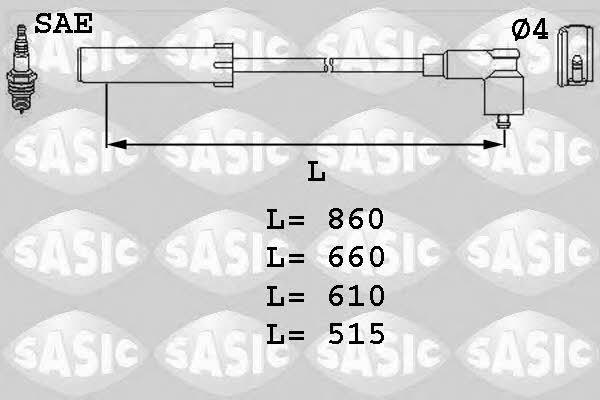 Sasic 9280002 Ignition cable kit 9280002