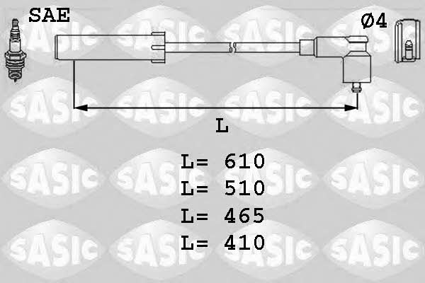 Sasic 9284004 Ignition cable kit 9284004