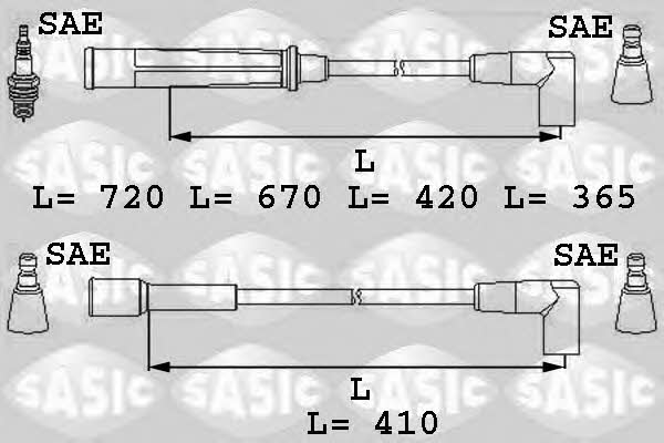 Sasic 9284007 Ignition cable kit 9284007
