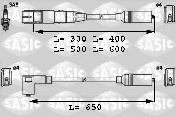 Sasic 9286028 Ignition cable kit 9286028