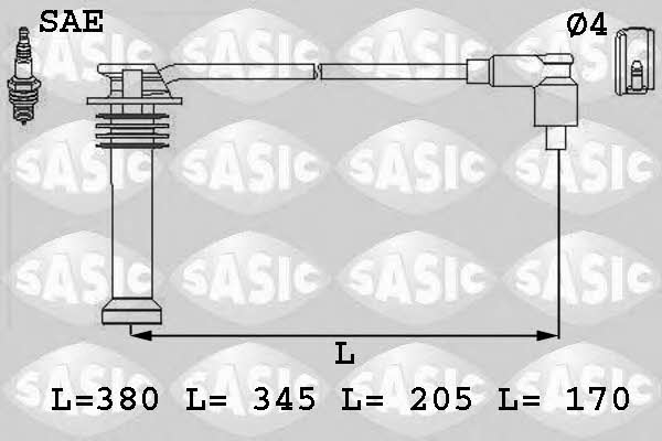 Sasic 9286031 Ignition cable kit 9286031