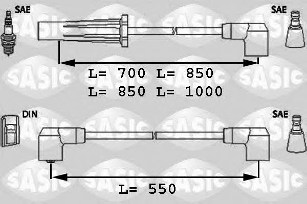 Sasic 9286039 Ignition cable kit 9286039