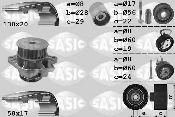 3906060 TIMING BELT KIT WITH WATER PUMP 3906060