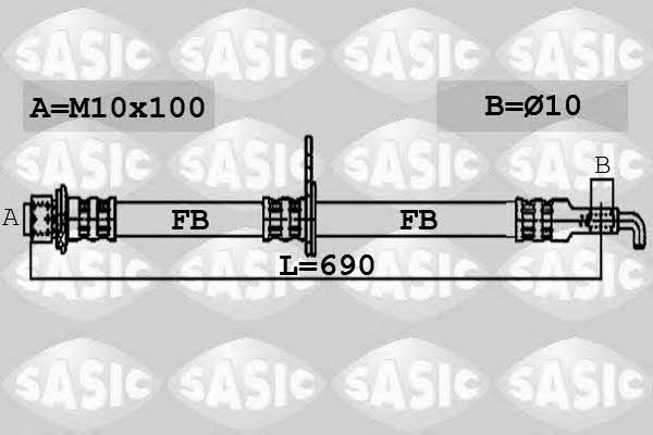 Sasic 6606113 Brake Hose 6606113