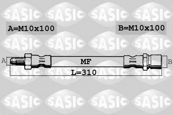 Sasic 6606124 Brake Hose 6606124