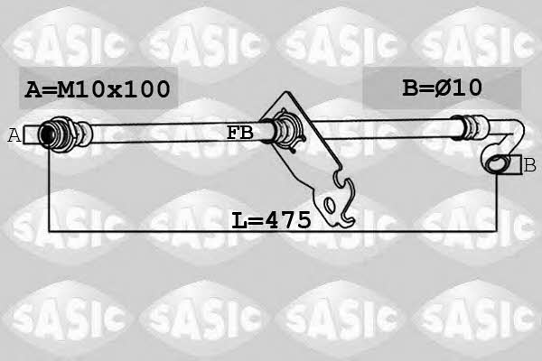 Sasic 6606207 Brake Hose 6606207