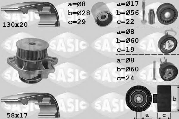  3906061 TIMING BELT KIT WITH WATER PUMP 3906061
