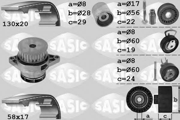  3906085 TIMING BELT KIT WITH WATER PUMP 3906085