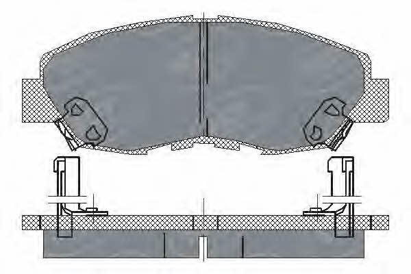 SCT SP 180 PR Brake Pad Set, disc brake SP180PR