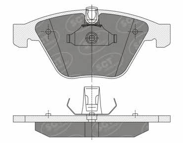 SCT SP 355 PR Brake Pad Set, disc brake SP355PR