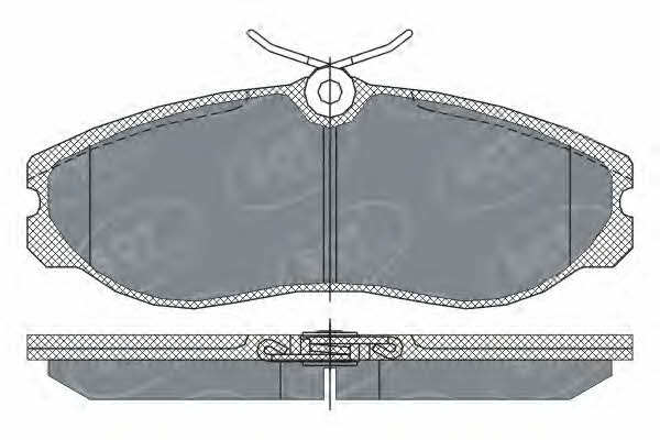 SCT SP 257 PR Brake Pad Set, disc brake SP257PR