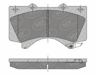 SCT SP 400 PR Brake Pad Set, disc brake SP400PR