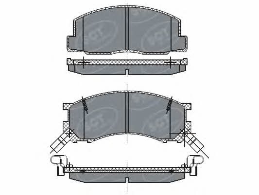 SCT SP 262 PR Brake Pad Set, disc brake SP262PR