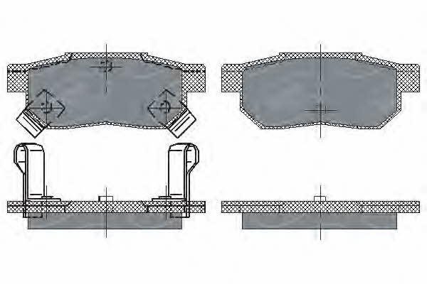 SCT SP 195 PR Brake Pad Set, disc brake SP195PR