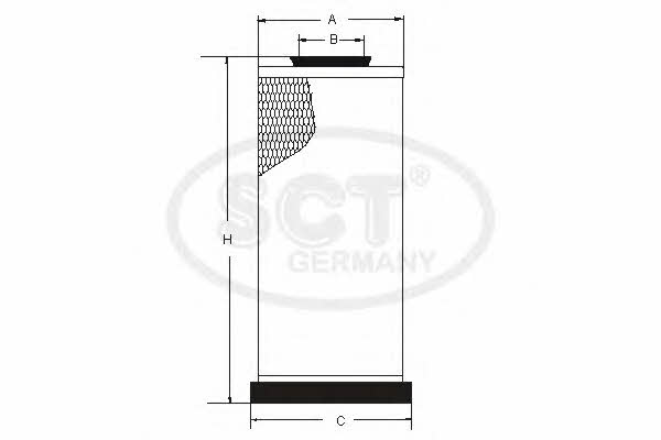 SCT SW 3814 Air filter SW3814