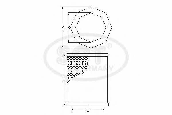 SCT SB 3142 Air filter SB3142