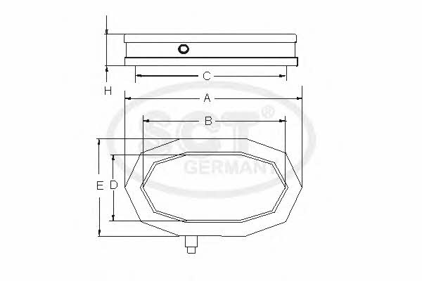 SCT SB 579 Air filter SB579