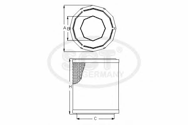 SCT SB 695 Air filter SB695