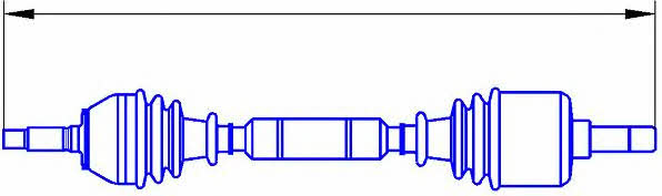 Sercore 22464A Drive shaft 22464A