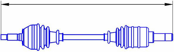 Sercore 22465A Drive shaft 22465A