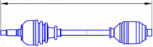 Sercore 12609A Drive shaft 12609A