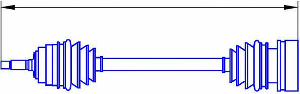 Sercore 12629A Drive shaft 12629A