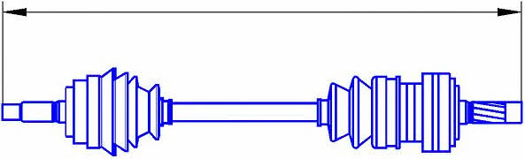 Sercore 12664A Drive shaft 12664A