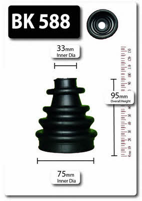 Shaftec BK588 Bellow, driveshaft BK588