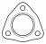 Sigam 040002 Exhaust pipe gasket 040002
