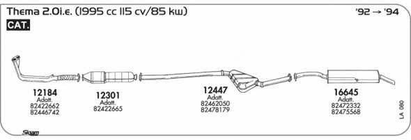 Sigam LA080 Exhaust system LA080