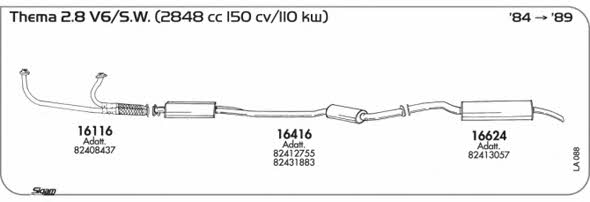 Sigam LA088 Exhaust system LA088