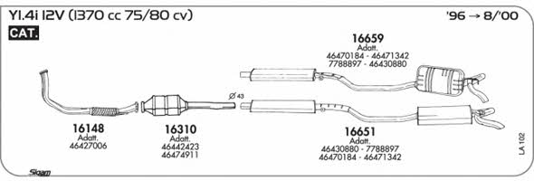 Sigam LA102 Exhaust system LA102