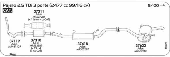 Sigam MI026 Exhaust system MI026