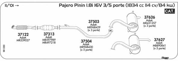 Sigam MI030 Exhaust system MI030