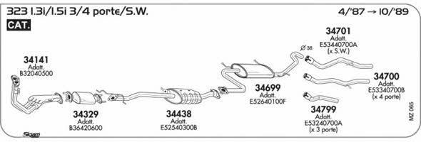 Sigam MZ065 Exhaust system MZ065