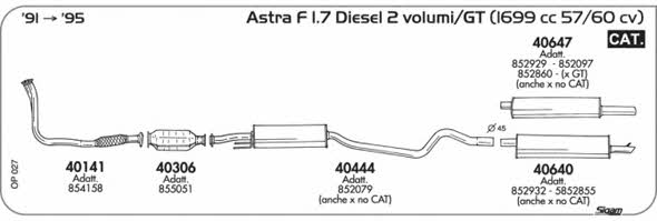 Sigam OP027 Exhaust system OP027