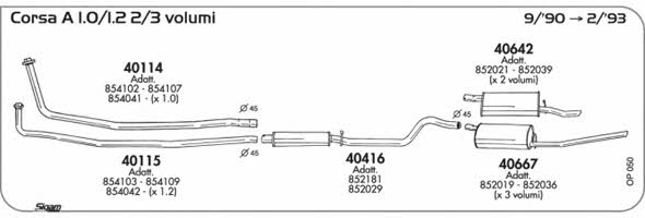 Sigam OP050 Exhaust system OP050