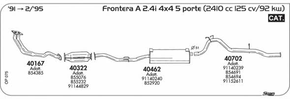 Sigam OP075 Exhaust system OP075